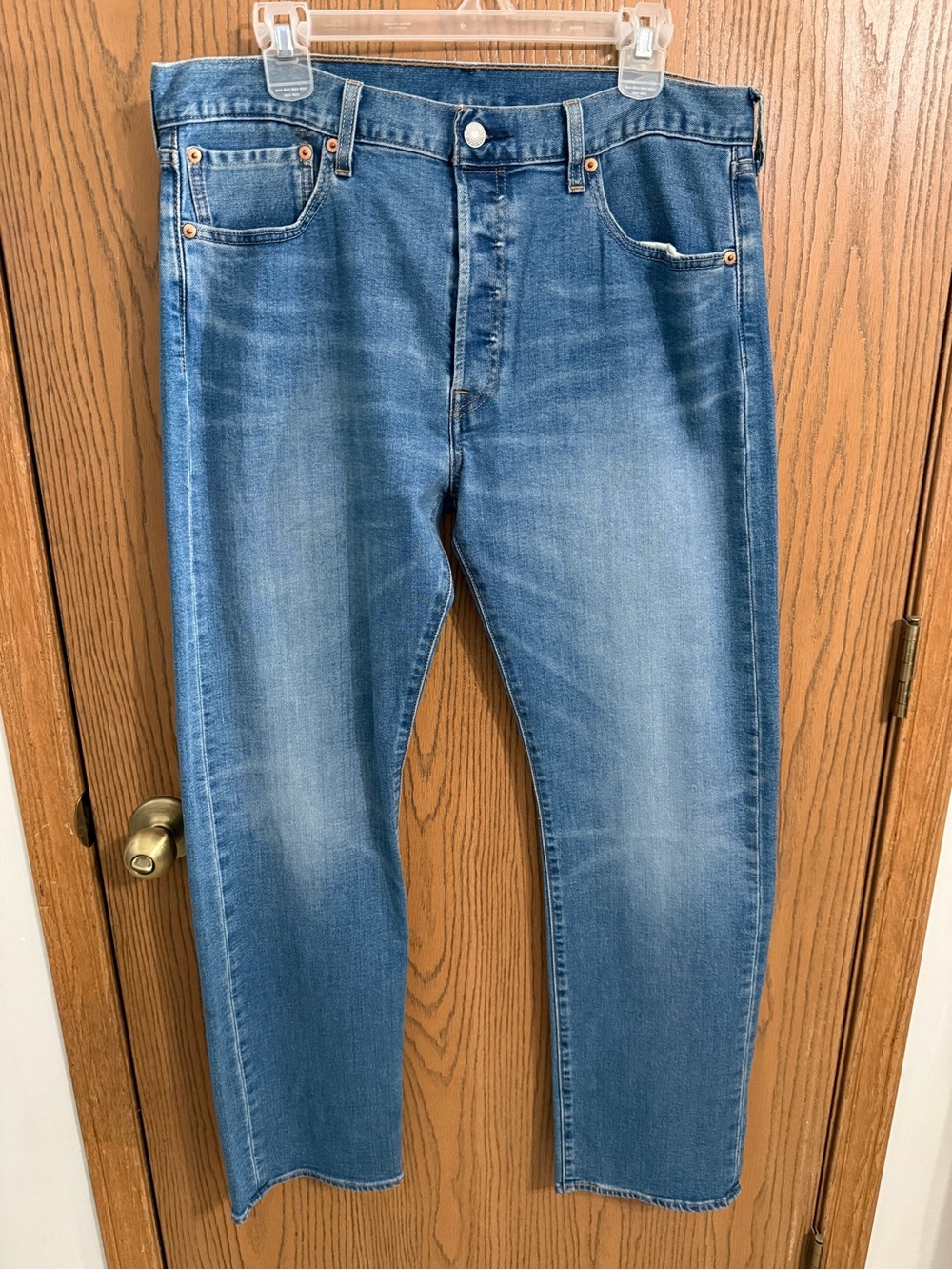 Men's Straight Fit Blue Denim Jeans – Classic Casual Style